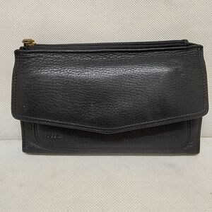 FOSSIL BLACK‎ LEATHER 7-1/2" WALLET